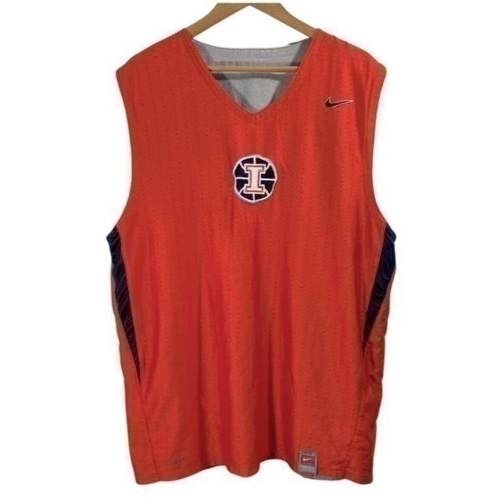 Nike Illinois men reversible jerseys Size L Color Orange/Gray